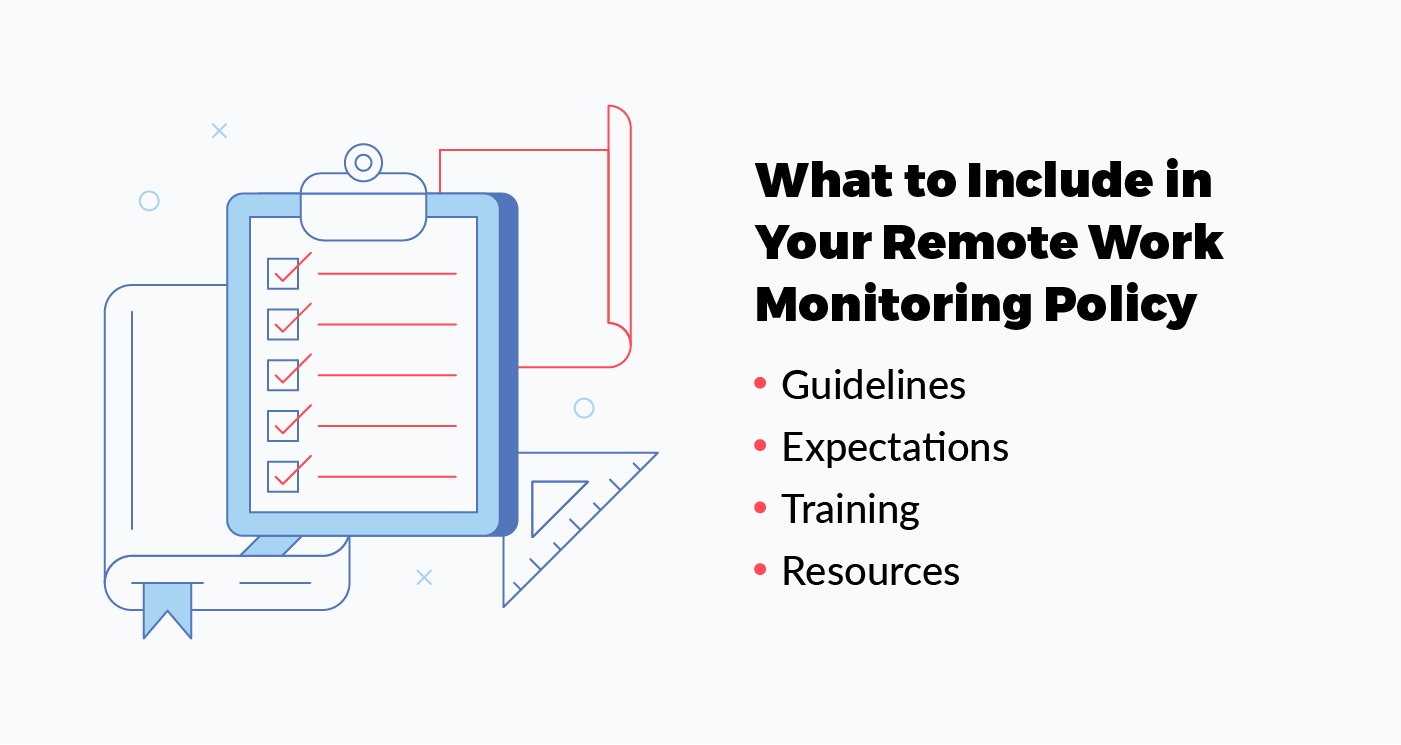 what to include in your remote work monitoring policy